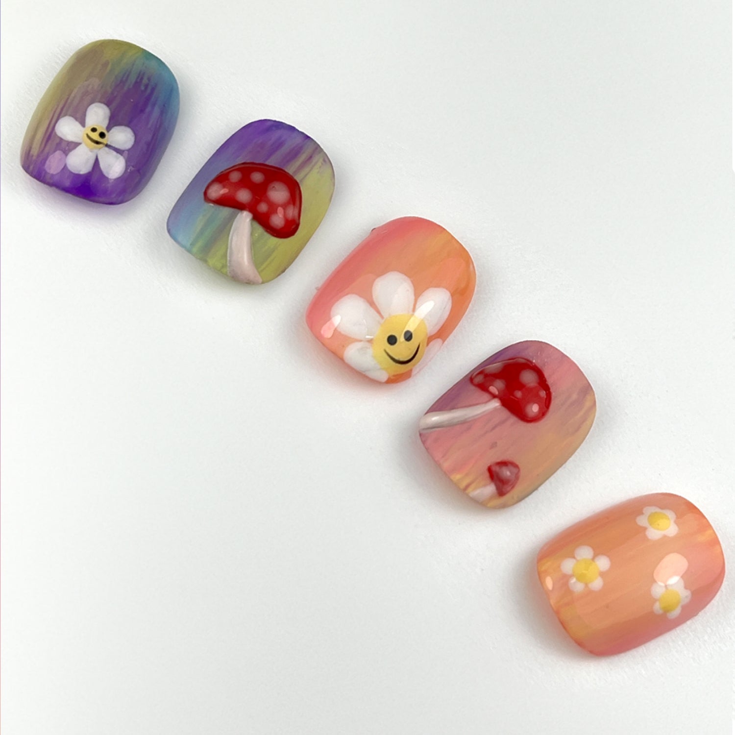 🍄 Mushroom Fairytail Nail Art